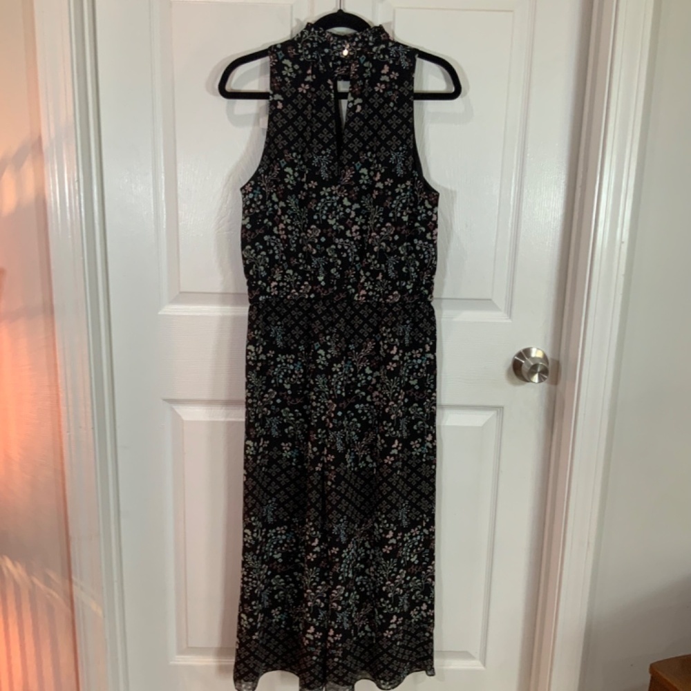 Ted Baker Marcila Hazel Halter Neck Wide Leg Black Floral Jumpsuit Size 3 New - Picture 5 of 13